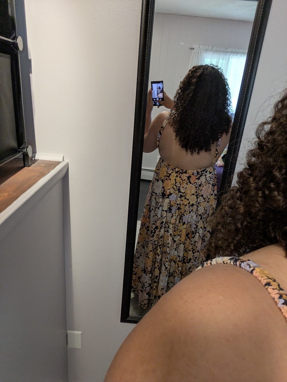 Free People Park Slope Floral Flowy Maxi Cotton Dress (Size Small, Fits Larger) - Picture 5 of 10